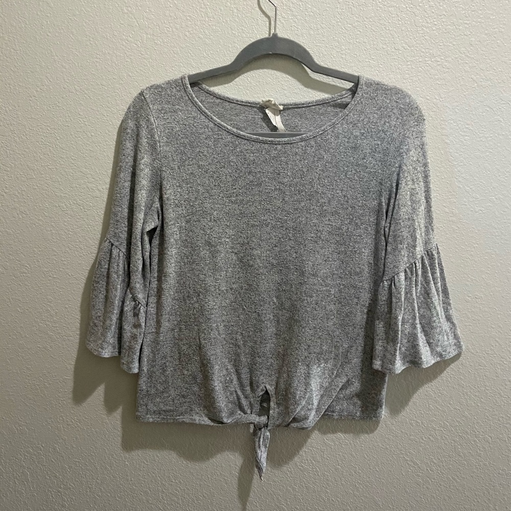 Caution to the Wind Gray Shirt